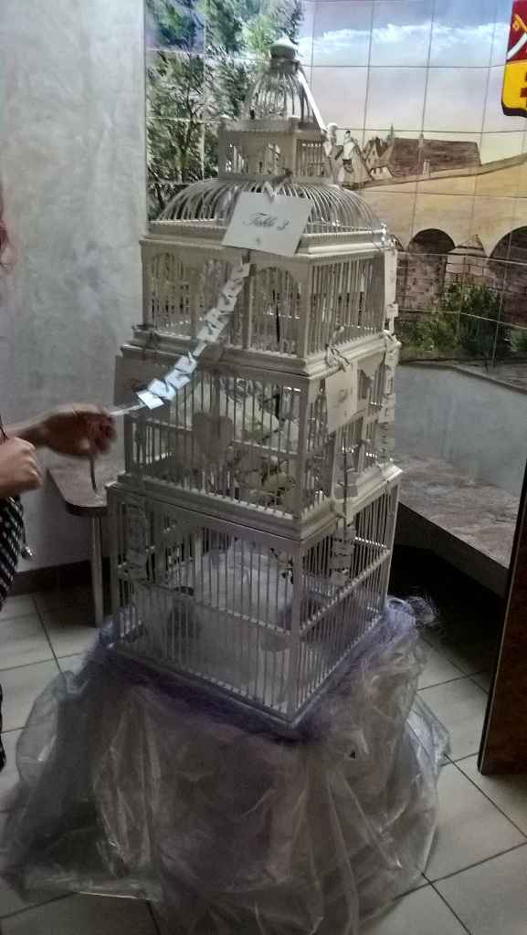plan de table cage oiseaux