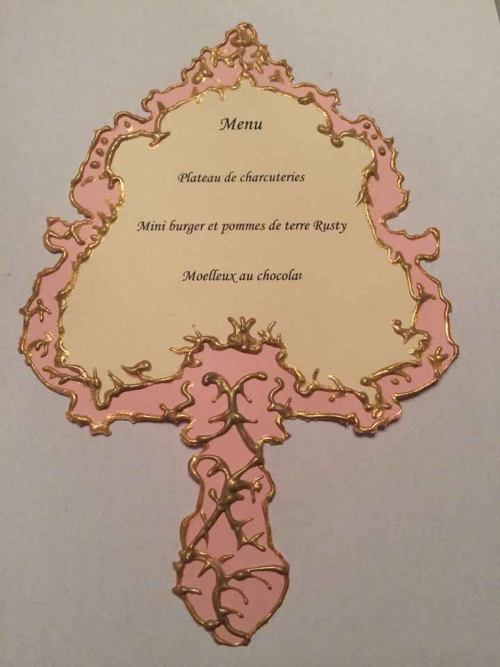 Menu diy contes de fée - 1