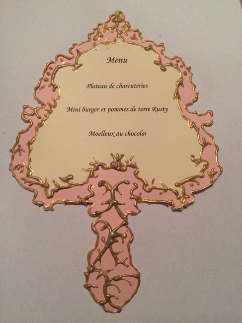 Menu diy contes de fée - 1