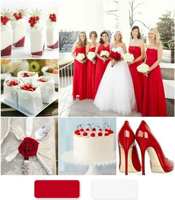 Thème du mariage en rouge et blanc - 7