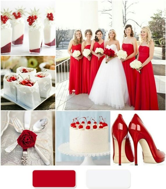 Thème du mariage en rouge et blanc - 7