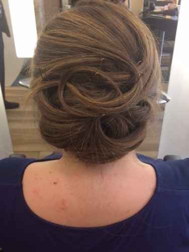 chignon dos