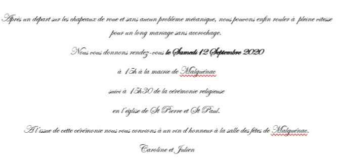 Faire part - 1