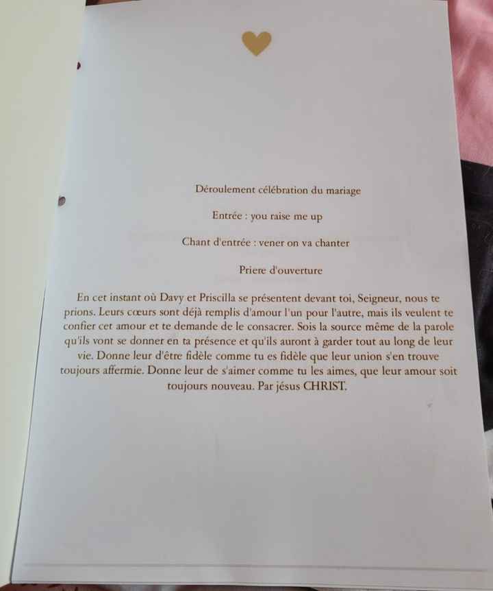 Livret de cérémonie religieuse - 2