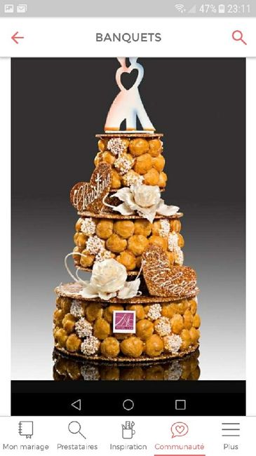 La piéce montée. - 1