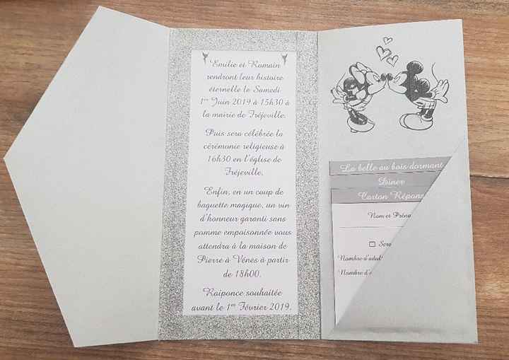 Mon faire part Disney - 2