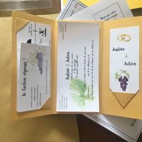 Le faire part! (bon dommage le programme est masqué par le carton réponse sur la photo!)