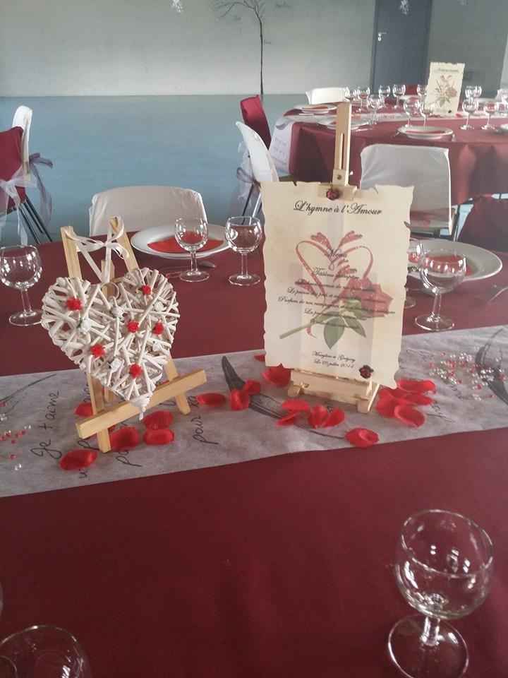 table des mariés et témoins