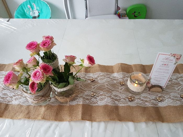 Essai déco table thème champêtre 2