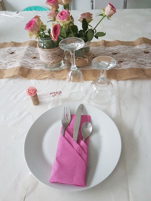 Essai déco table thème champêtre 3