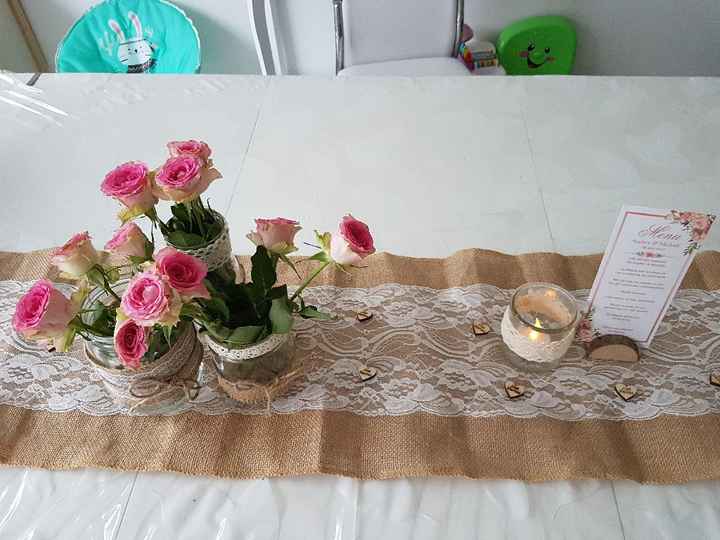 Essai déco table thème champêtre - 2