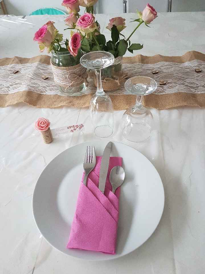 Essai déco table thème champêtre - 3