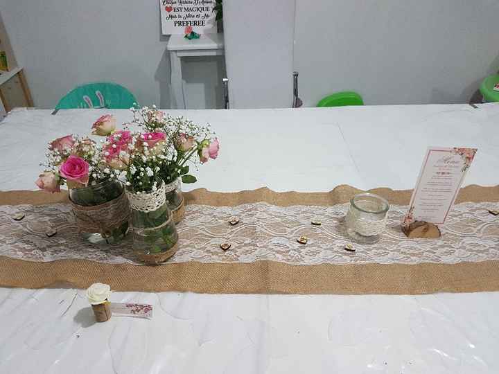 Essai déco table thème champêtre - 1