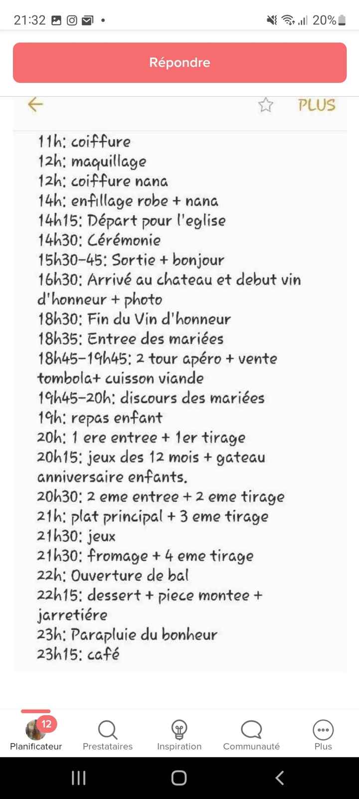 Organisation de la journée du mariage - 1