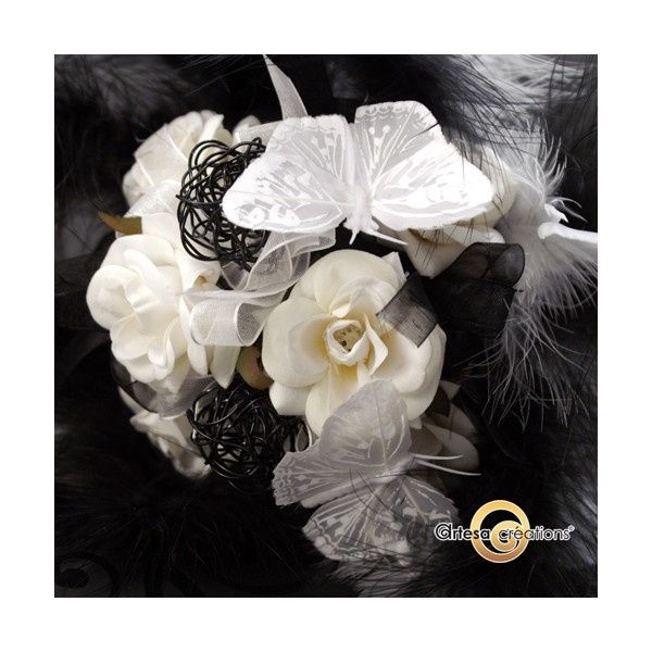 bouquet noir et blanc