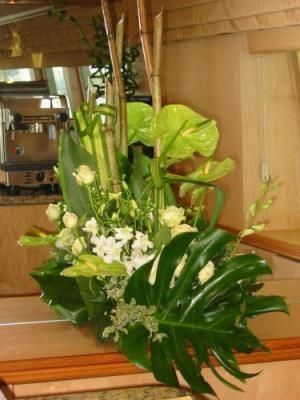 centre de table bambou