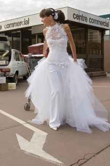 la mariée en pantalon