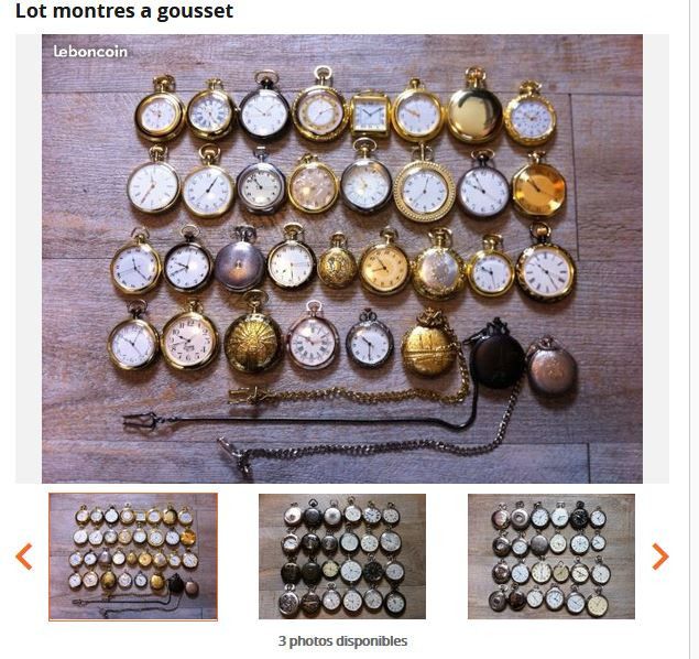 Les montres à gousset 