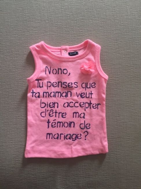 Demande témoins de mariage - 1