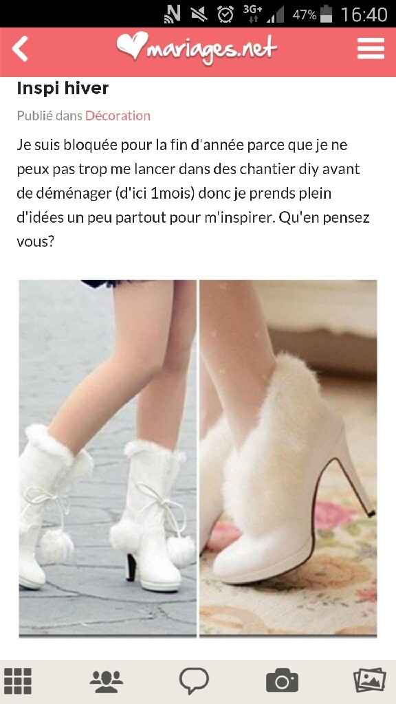 Chaussures de mariée d'hiver - 1