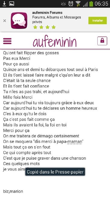 Musique pour ouverture de bal parents - 3