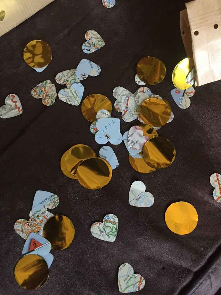 Une partie des confettis 