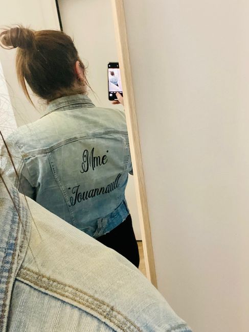 Veste en jean customisée - 1