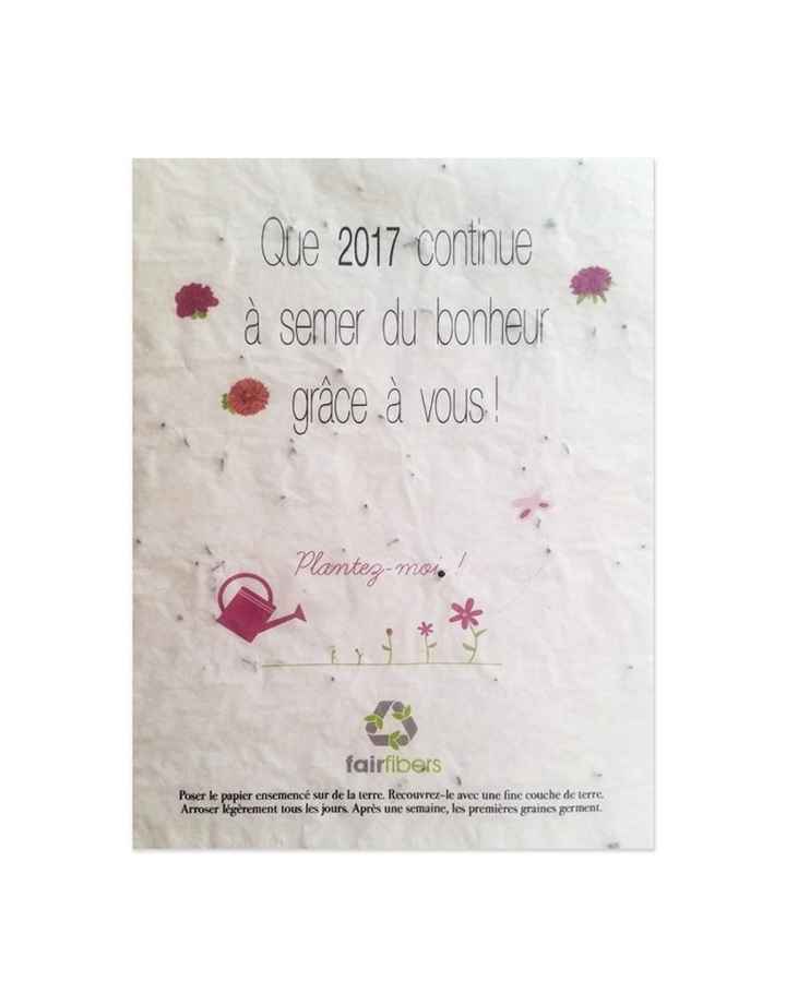  Du papier ensemencé (faire part, carte de remerciement ...) - 3