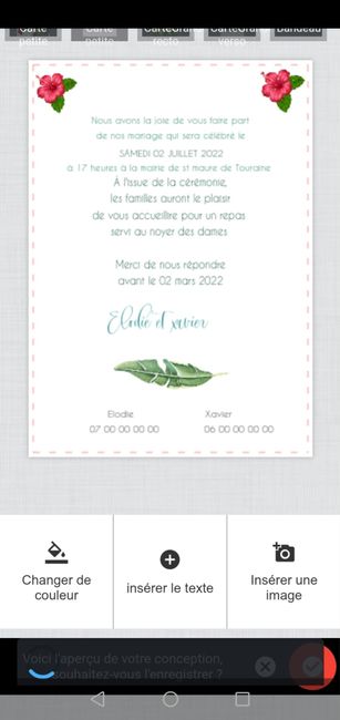 Concours voici mon Faire-part + elodie - 2