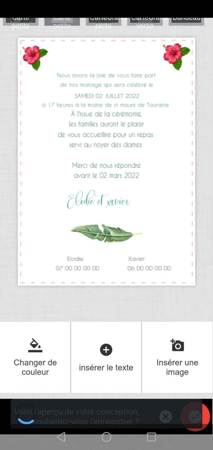 Concours voici mon Faire-part + elodie - 2