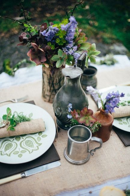 Idée en photo, mariage ambiance hobbit / campagne 3