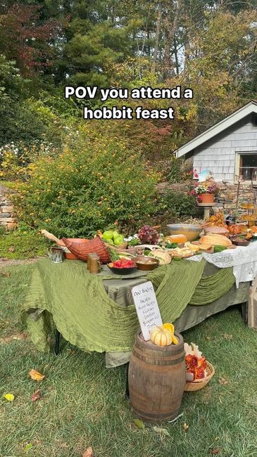 Idée en photo, mariage ambiance hobbit / campagne 12
