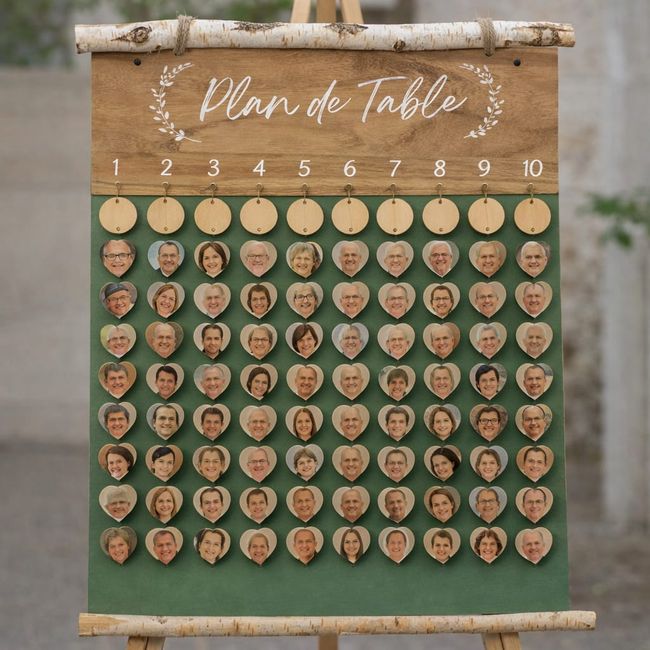 Plan de table coeurs 2