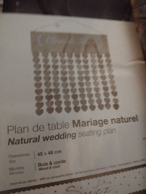 Plan de table terminé diy 4