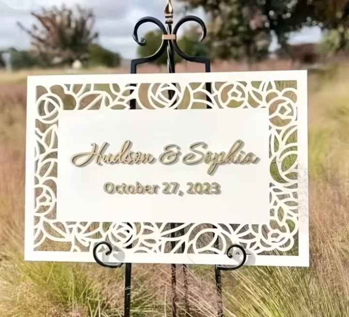 Panneau de bienvenue assorti à mon faire-part - 1