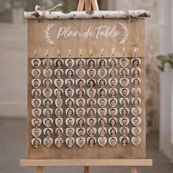 Plan de table coeurs - 2