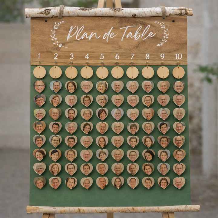 Plan de table coeurs - 1