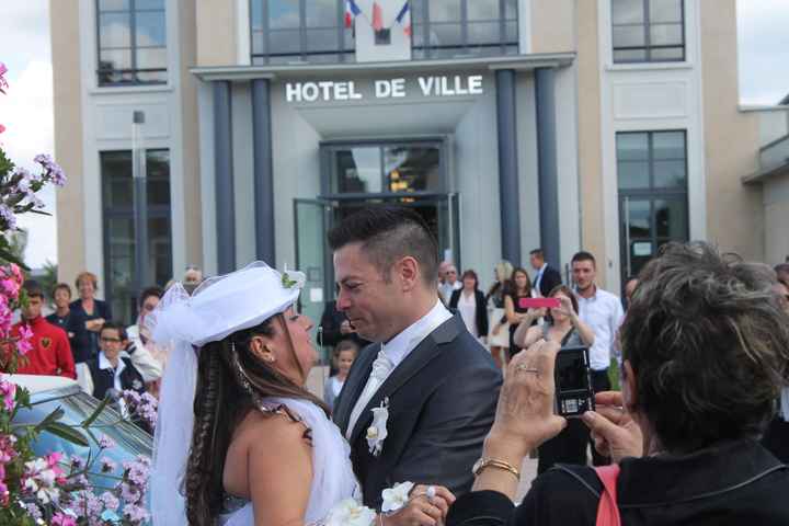 l'arrivée à la mairie 