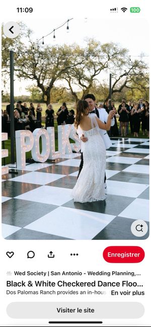 Sol piste de danse damier 1