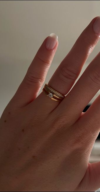 Association bague de fiançailles + alliance - 1