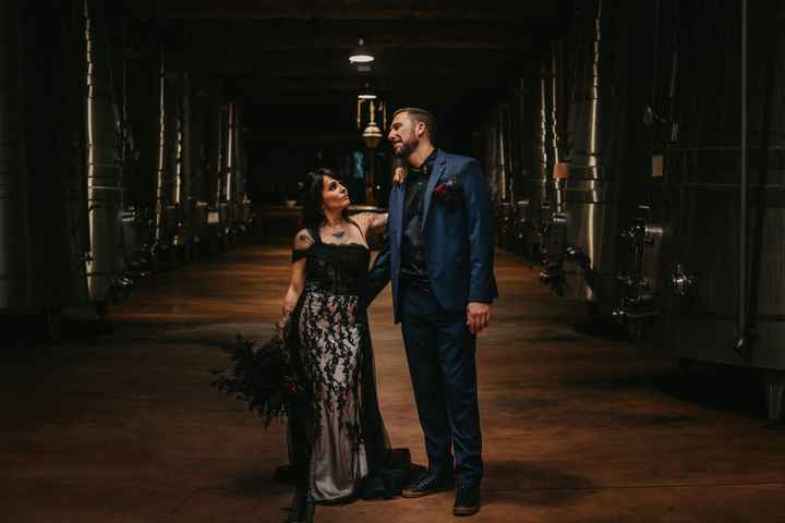 Mariage style gothique - 1