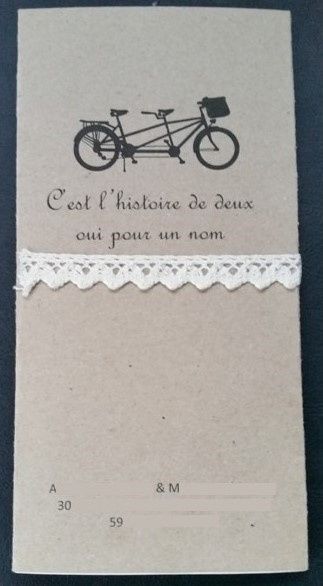 Dos du faire part