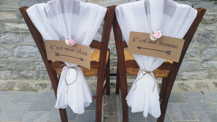 Déco de chaise définitive