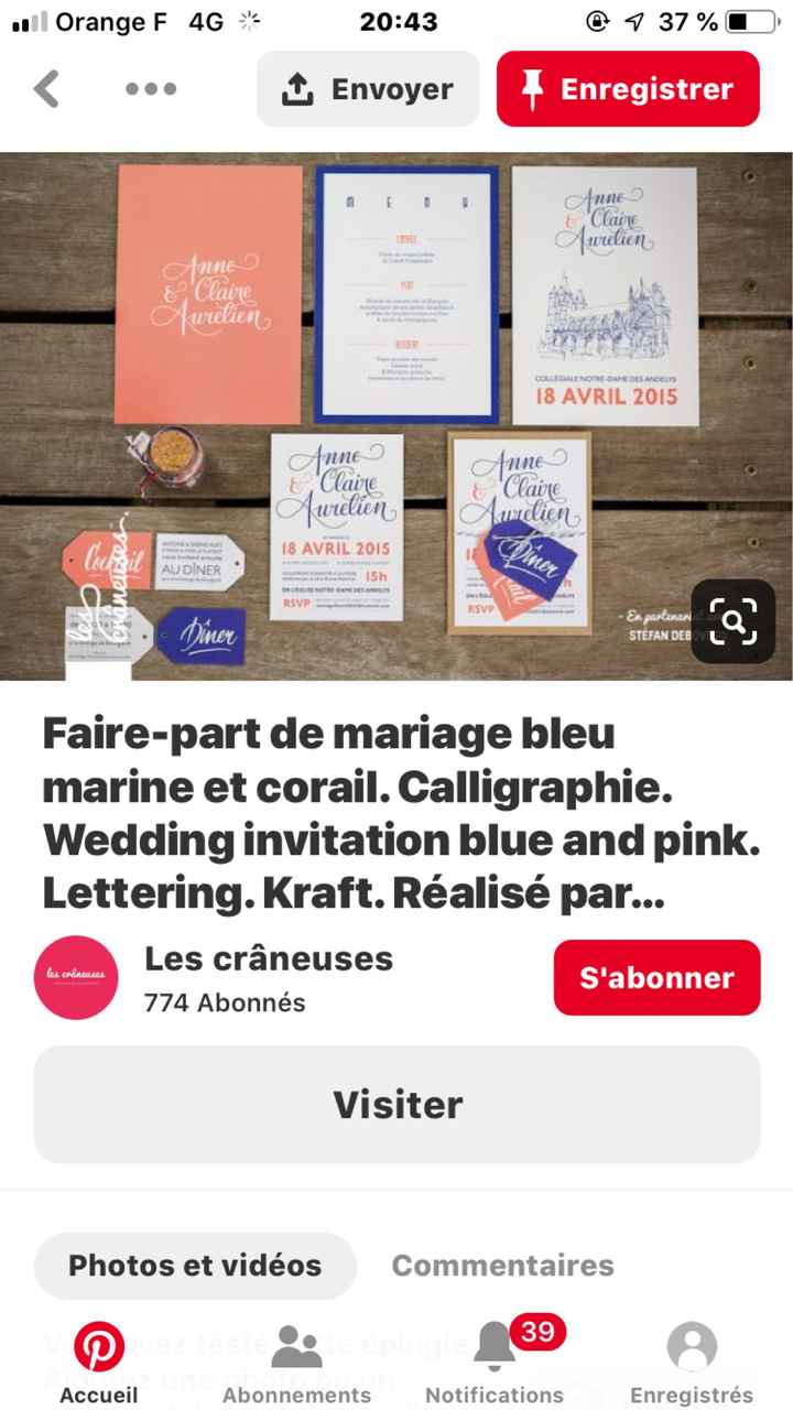 Décoration corail et bleu marine - 4