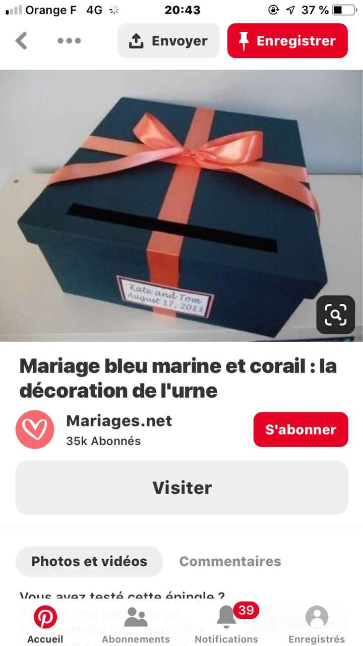 Décoration corail et bleu marine - 6