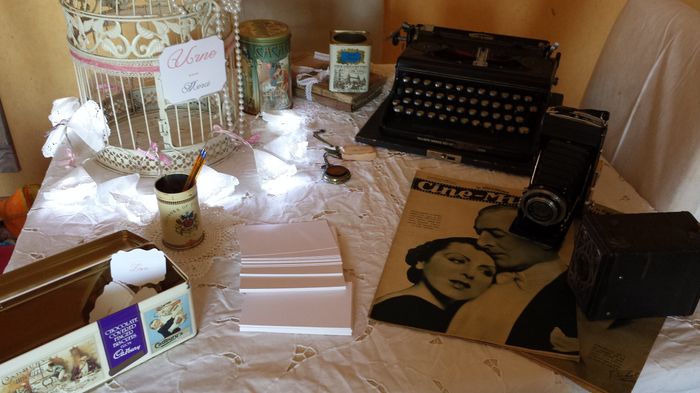 Décoration de table pour l'urne et votre livre d'or 1