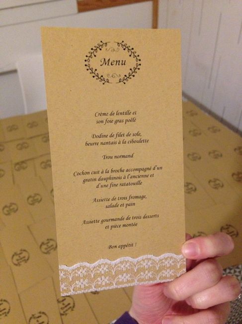 Montrez moi vos menus - 1