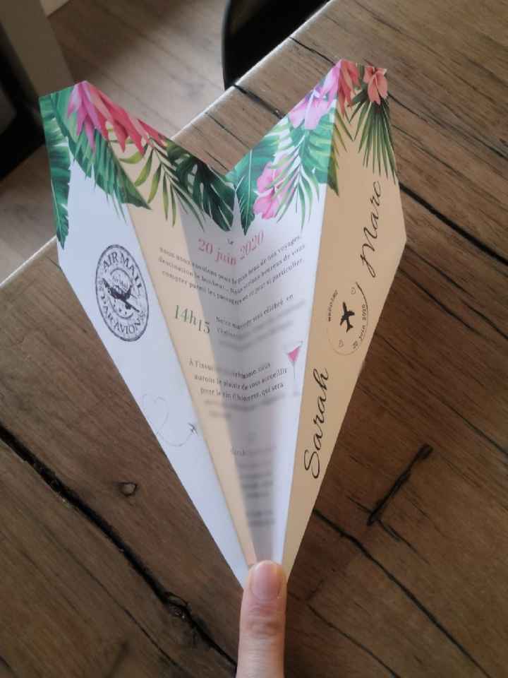 Nos faire-parts thème voyage - 3