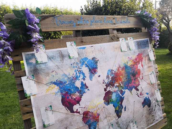 diy du jour! Plan de table sur le thème du voyage - 1