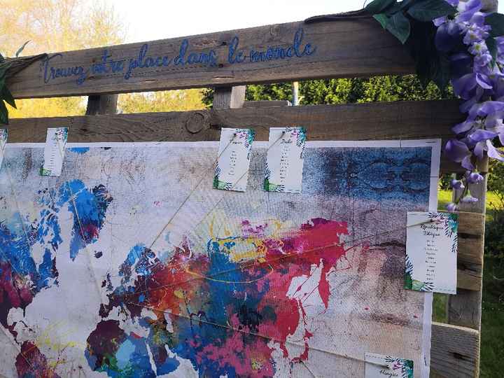 diy du jour! Plan de table sur le thème du voyage - 2